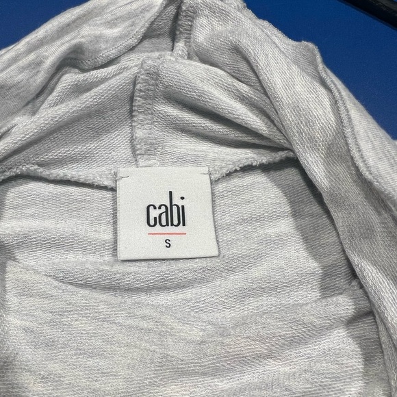 Cabi Sport Topper 3761 Gray Knit Cowl Neck Top S Athleisure Yoga Pilates - Picture 7 of 8